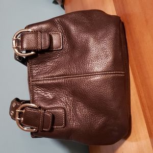 Tig & Co, Genuine Leather Handbag, Brown